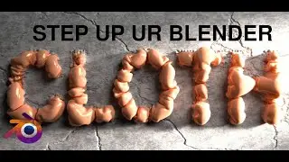 Dynamic Text Reveal (Cloth Simulation Tutorial) in Blender