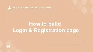 How to build Login and Registration Page | Login & Registration Page Tutorials