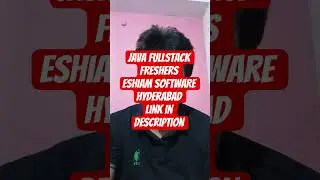 Java Full Stack Engineer Jobs in Hyderabad | Freshers Apply Now | Eshiam Software Pvt Ltd