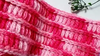 Easy and quick to knit this beautiful crochet stitch