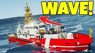 Coast Guard Ships vs BIGGEST WAVES EVER! | Stormworks Testing