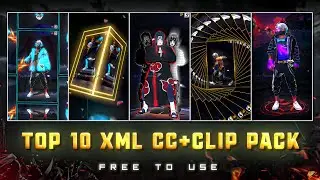 FREE FIRE TOP 10 XML CC + CLIPS | FREE FIRE CLIPS PACK | TOP 10 EMOTE CLIPS ⬇️ 