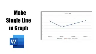 How to make a single line graph in word doc