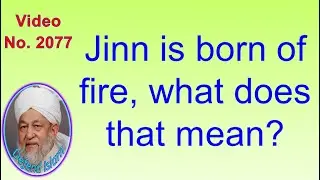 Jinn is born of fire, what does that mean? 2077