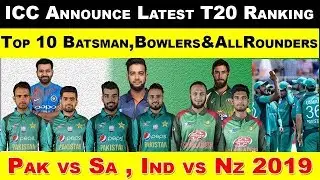 ICC T20 Team Ranking 2019 - ICC T20 Player Rankings - Batsmen, Bowlers, All-rounders 2019