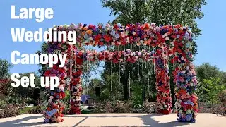 LARGE WEDDING CANOPY SET UP