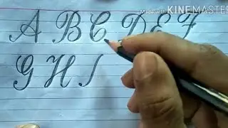 Copperplate Calligraphy Alphabets A to Z |   Satisfying Copperplate | RUA sign writing