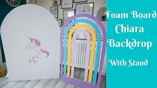 Foam Board Chiara Backdrop With Stand