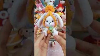 How to Crochet Granny Square Hat to Cute Amigurumi Bunny Crochet Toys | Crochet for Beginners