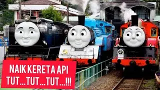 SERUNYA BERMAIN & BERNYANYI NAIK KERETA API THOMAS TUT...TUT...TUT