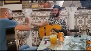 Momentazo de guitarra con el gran Fran Tari. ☺️☺️