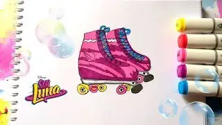 РИСУЮ РОЛИКИ ИЗ Я ЛУНА ♥ COMO DIBUJAR RODILLOS SOY LUNA ♥ HOW TO DRAW ROLLERS SOY LUNA