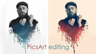 Splatter effect - PicsArt EASY tutorial ⌐╦╦═─ [Heart ink splatter]