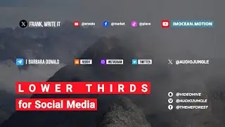Lower Thirds for Social Media | After Effects, Premiere Pro, FCPX and DaVinci Resolve template