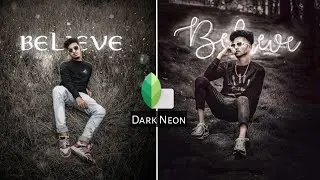 Snapseed New Dark Neon Effect Photo Editing | New Snapseed Editing Tutorial | Snapseed App