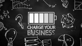 Charge your business looping animation with alpha matte   4K Resolution Ultra HD