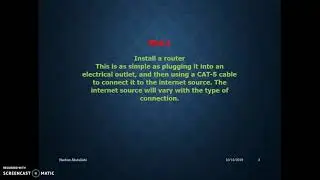 How to set up Local area network Procedure