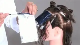 Мелирование 'елочкой'   видео урок по окрашиванию на манекене