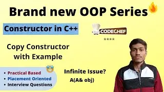 Copy Constructor in C++ | Constructor in  C++ | Types of Constructor |Best Video on Copy Constructor