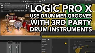 Logic Pro X - Use Drummer Grooves with 3rd Party Instruments (RESAMPLING & MIXING)