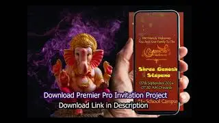 Ganesh Puja Invitation Video Template | Premiere Pro Projects | WhatsApp Invitation