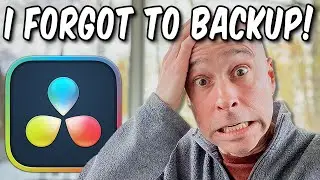 What to DO if you FORGOT to BACKUP DaVinci Resolve 17 Database before installing to DR 18! 