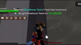 Getting Blood Moon Twins in King Legacy