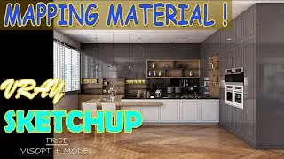 TRIK MAPPING MATERIAL VRAY SKETCHUP [ MUDAH PRAKTIS ]
