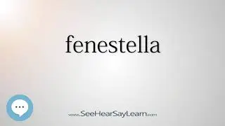 fenestella - Smart & Obscure English Words Defined 🗣🔊
