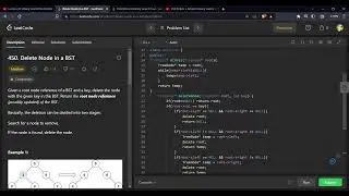 Delete  A Node in BST simple easy without helper solution