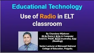 Use of Radio in English Language Teaching | B.Ed ICT