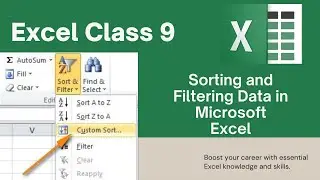Sorting and Filtering Data in Microsoft Excel