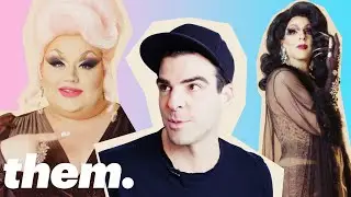 Eureka O'Hara Gives Zachary Quinto a Drag Makeover | Drag Me | them.