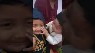 Syakir dan Syakila lagi bercanda ria