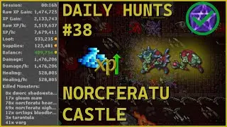 Tibia | Monk 591 | Norcferatu Castle | Daily Hunt #38