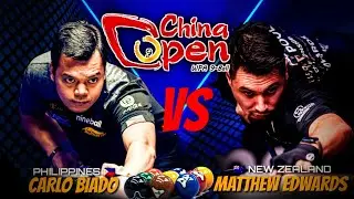 Pinoy world champ. Carlo Biado vs. New Zealander champ. Matt Edwards | WPA China 9-ball open 2024