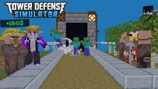 Сыграли в TOWER DEFENSE SIMULATOR в МАЙНКРАФТ!