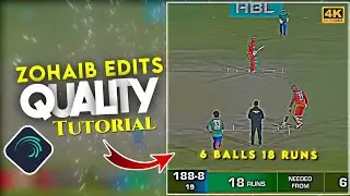 How To Edit Cricket Vedio Like @ZohaibEdits-tx1cf | Zohaib Edits Editing Tutorial 🔥