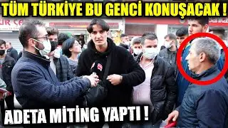GENÇ ADAM KONUŞTUKÇA ALKIŞLAR KOPTU, BÜTÜN SOKAK ONU DİNLEDİ !!