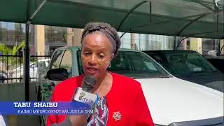 GARI MPYA KUTOKA KWA RAIS SAMIA  ILIVYOPOKELEWA JIJI LA DSM