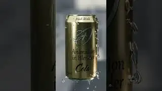 Blender 3D - Cola. Пример презентации продукта. 