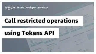 Call restricted operations using Tokens API