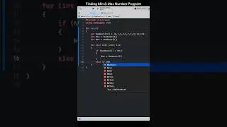 Find Min & Max Number in array in 