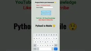 Radian to degree python converter in Mobile 😲 