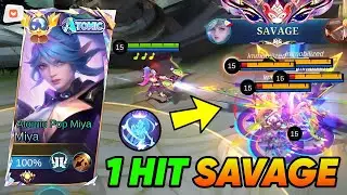 MIYA 1 HIT SAVAGE TUTORIAL BUILD 2025! (100% AUTO KILL💀) Miya Best Build & Emblem 2025!!! - Mlbb