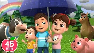 Rain Rain Go Away | Animal Version | Newborn Baby Songs & Nursery Rhymes