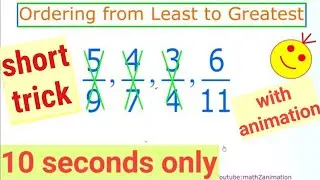 Ordering Fractions From Least to Greatest | How to Arrange Fractions in Ascending Order | Fractions