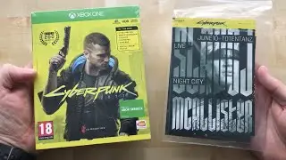 Opening Cyberpunk 2077 (UK) With Amazon Exclusive Preorder Bonuses And Gameplay
