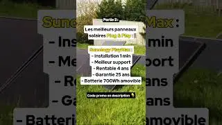 Panneaux solaires Plug & Play !