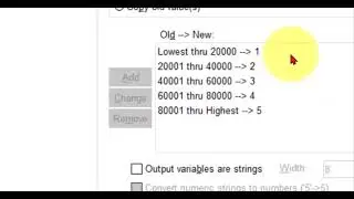 Changing a continuous variable into a categorical or ordinal variable in SPSS
